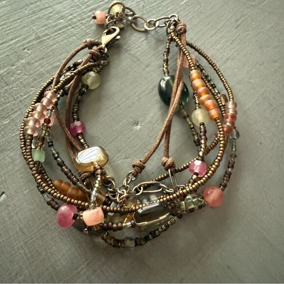 Silpada 925 Sterling Silver Beaded Multi Strand Bracelet - Picture 10 of 12